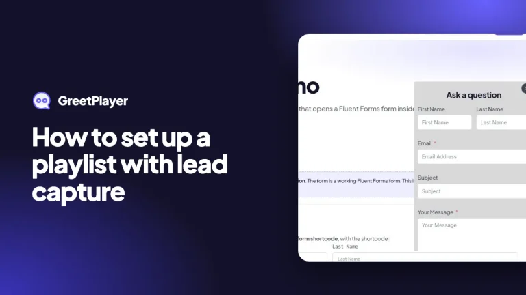 How to set up a playlist with lead capture